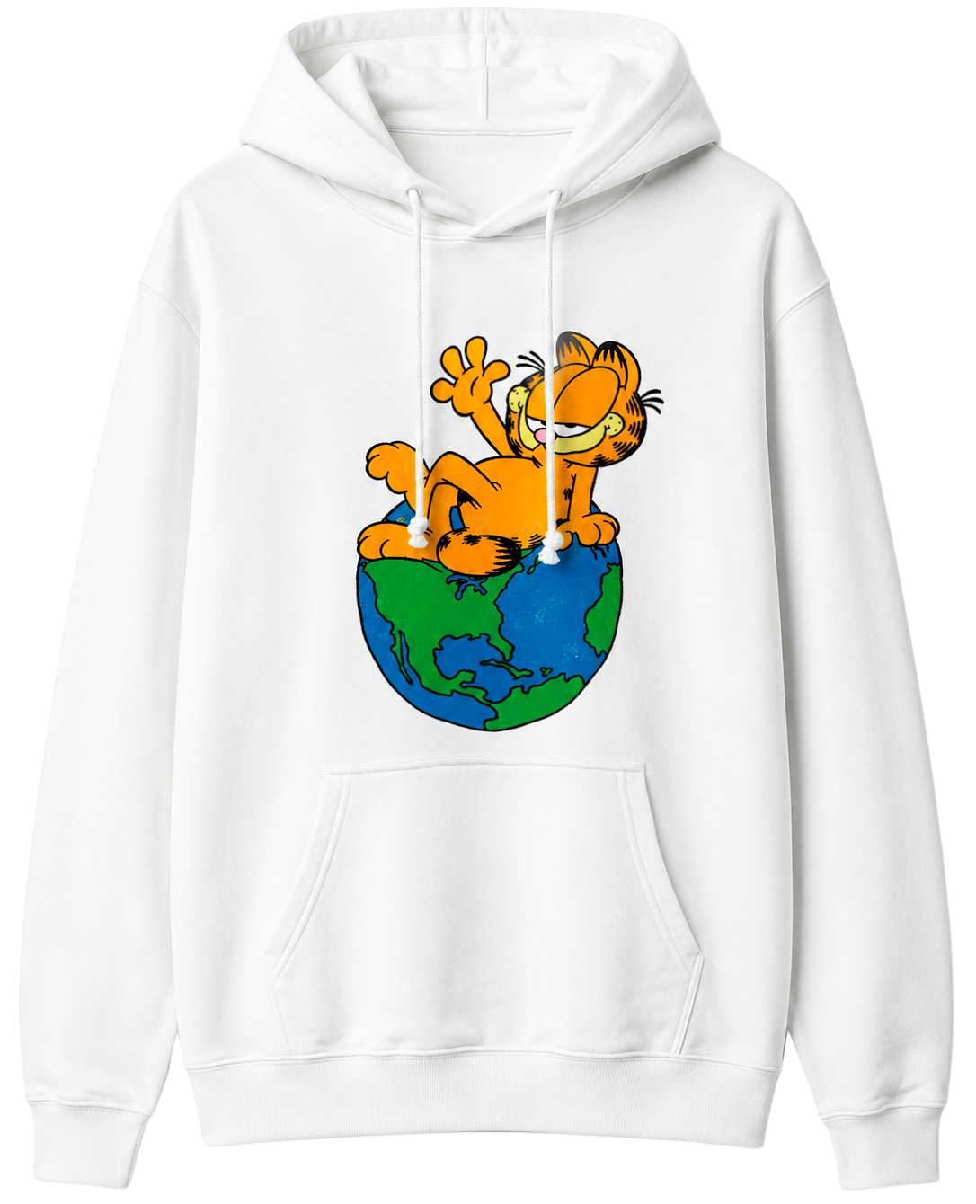 LICENSED GARFIELD HOODIE WHITE - GKAH2840RC