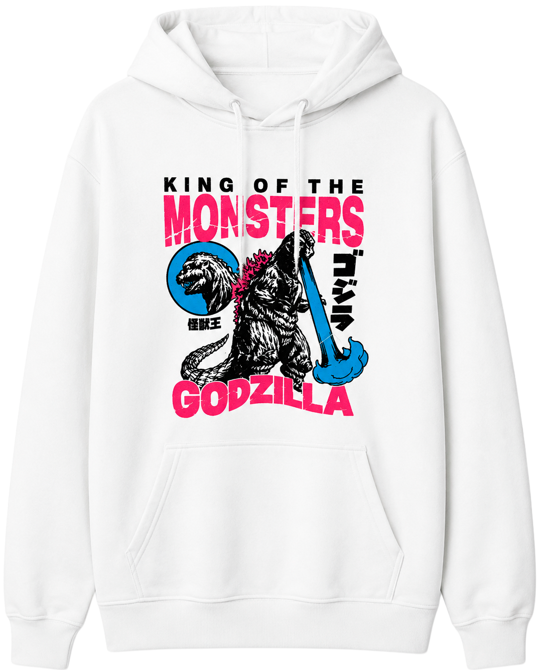 LICENSED GODZILLA MOVIE HOODIE WHITE - ZQAH2485RC