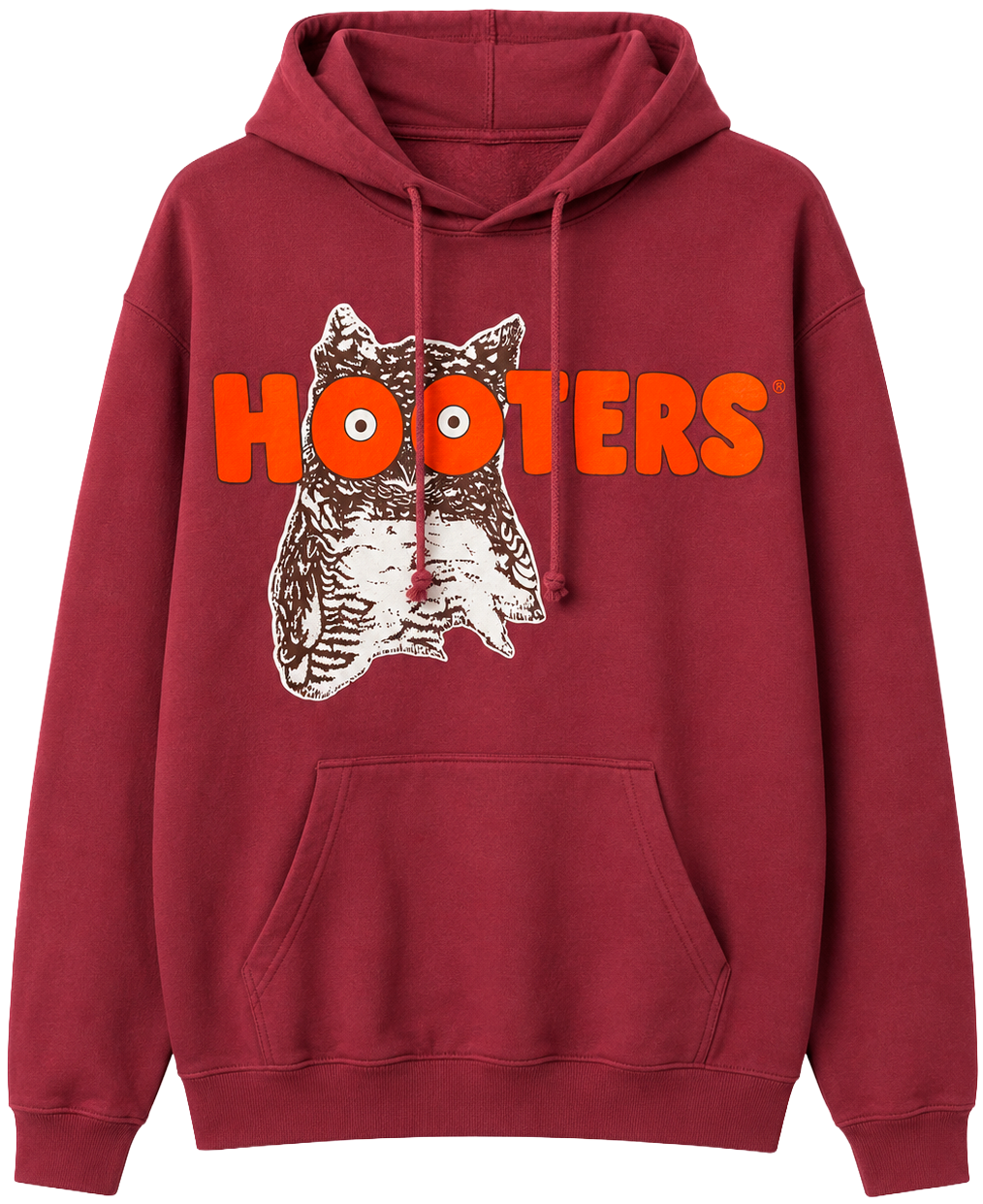 LICENSED HOOTERS HOODIE MAROON - HJJH2016RC