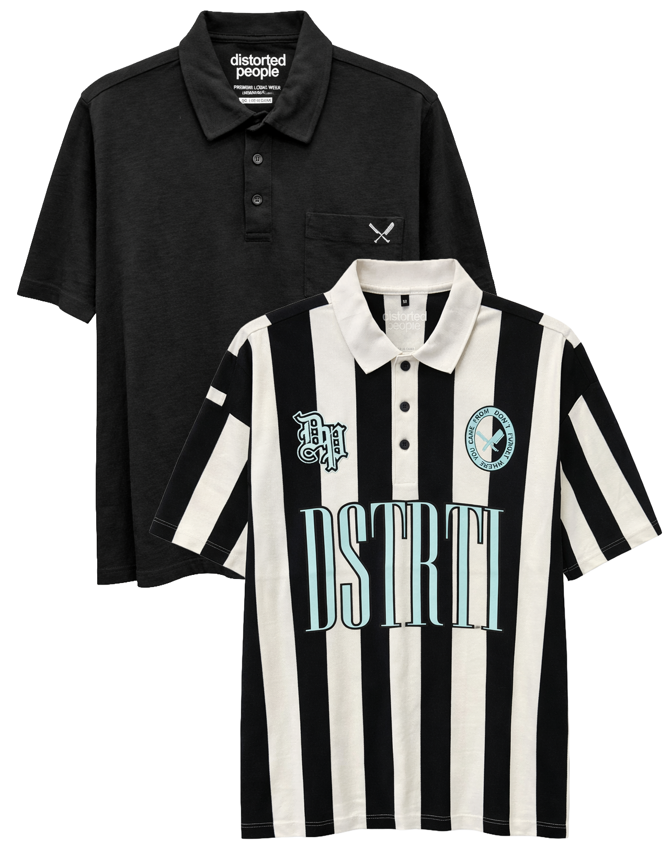 DISTORTED PEOPLE ASSORTED S/S POLO SHIRTS ASST - DPSSPA