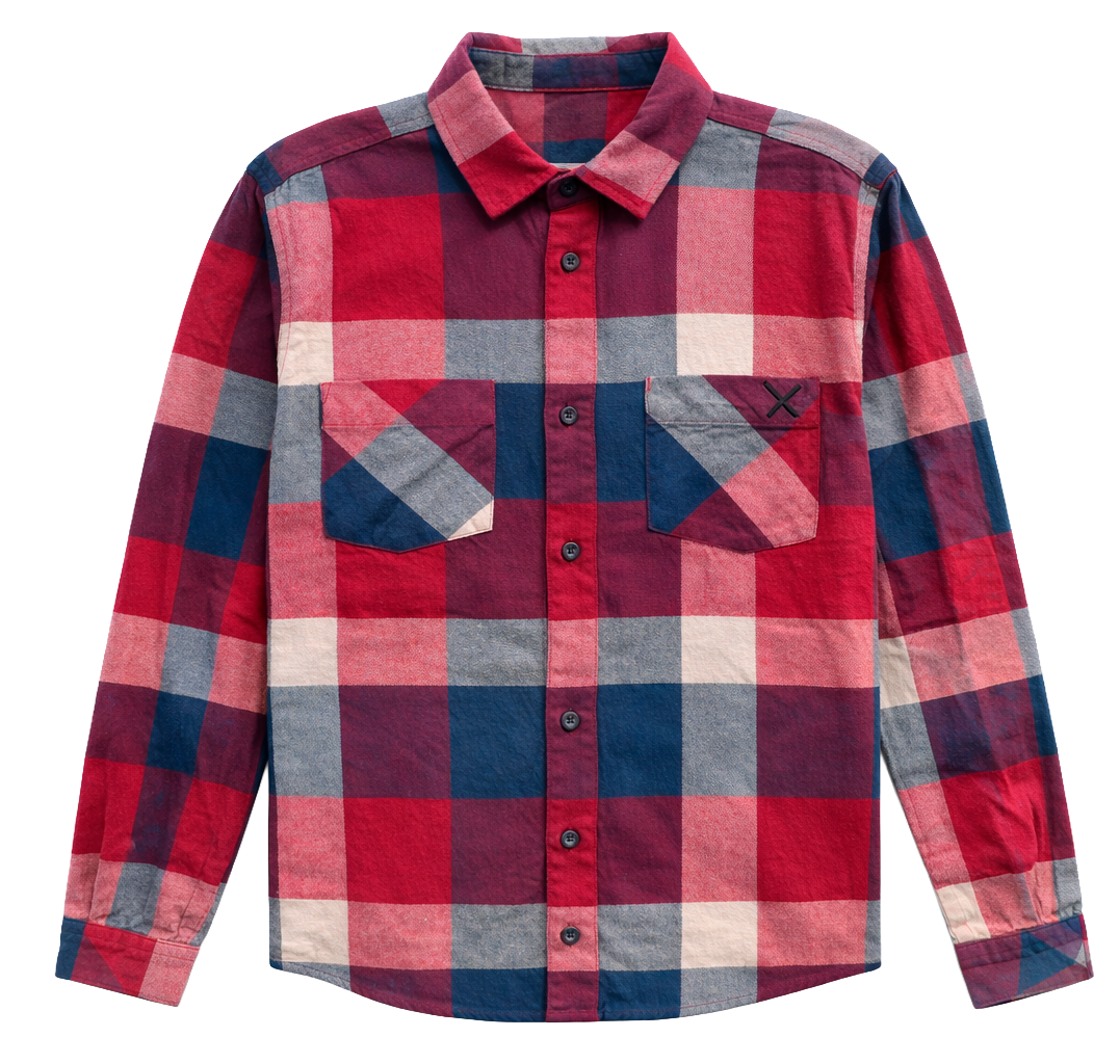 DISTORTED PEOPLE ASSORTED L/S FLANNEL SHIRT ASST - DPFLNL