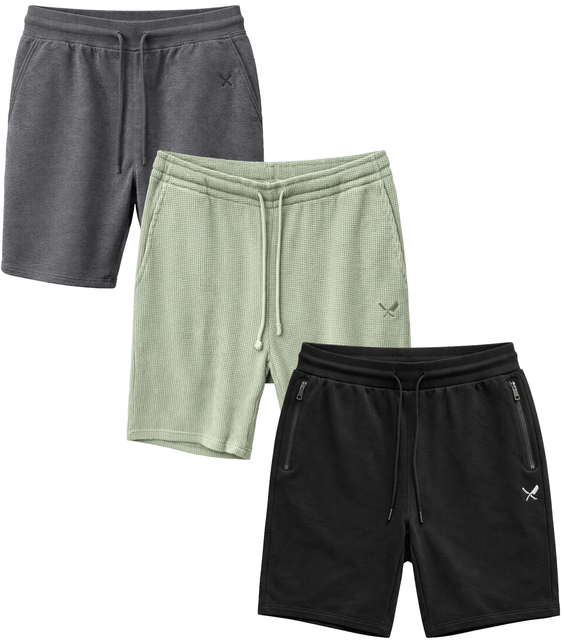 DISTORTED PEOPLE ASSORTED SWEAT SHORTS ASST - DPSWTSHT