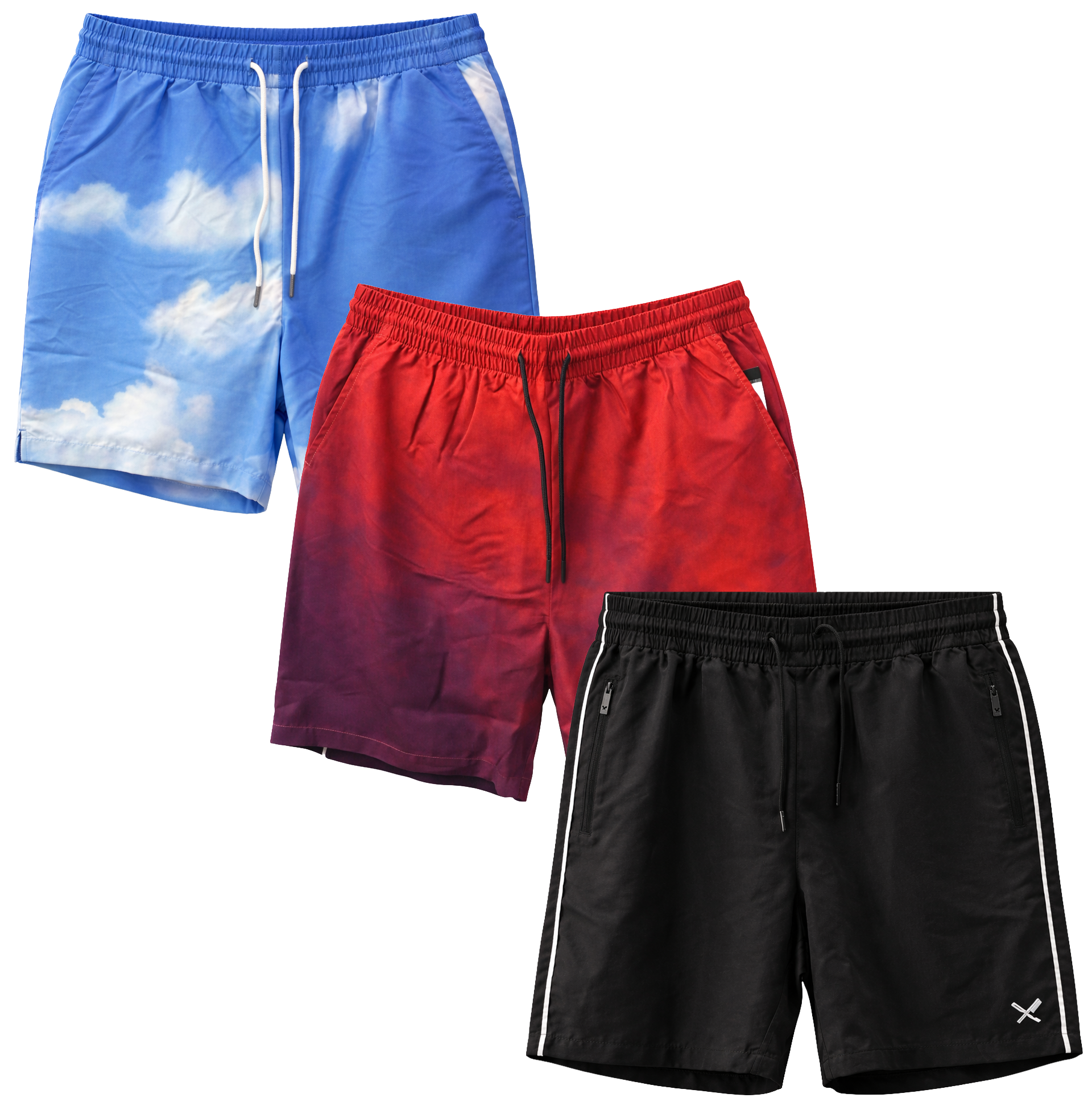 DISTORTED PEOPLE ASSORTED SWIM SHORTS ASST - DPSWMSHTA