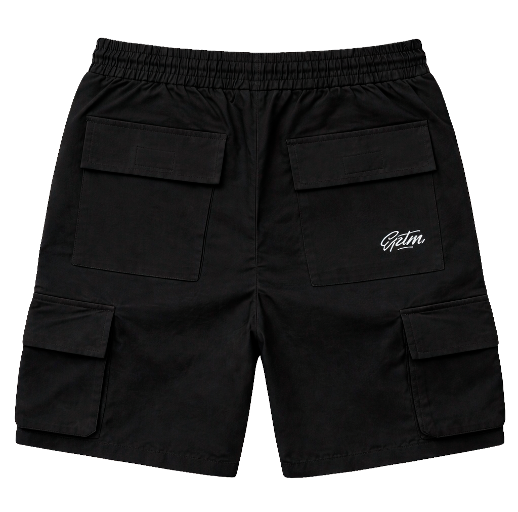 EPTM NYLON CARGO SHORTS BLACK - 12185