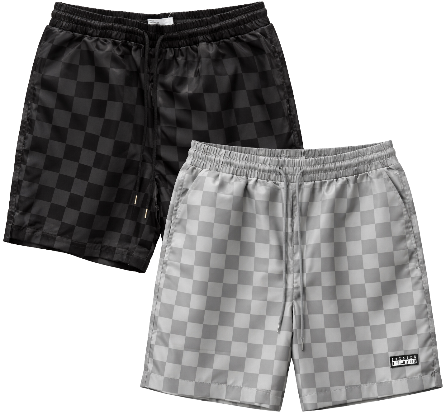 EPTM ASSORTED NYLON TRACK SHORTS ASST - CHECKER BOARD