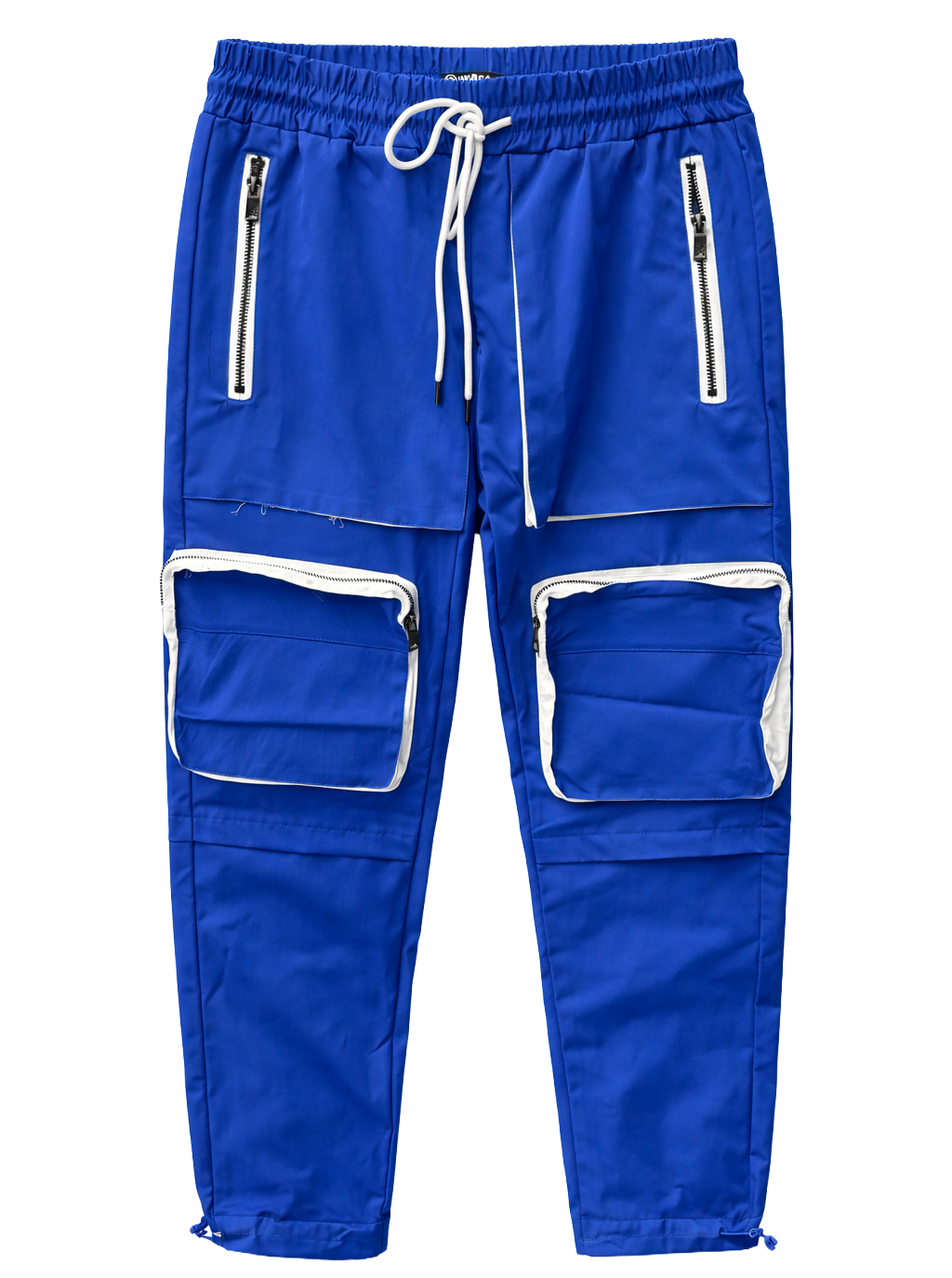 REBEL MINDS MEN'S CARGO TRACK PANTS ROYAL BLUE - 121-472