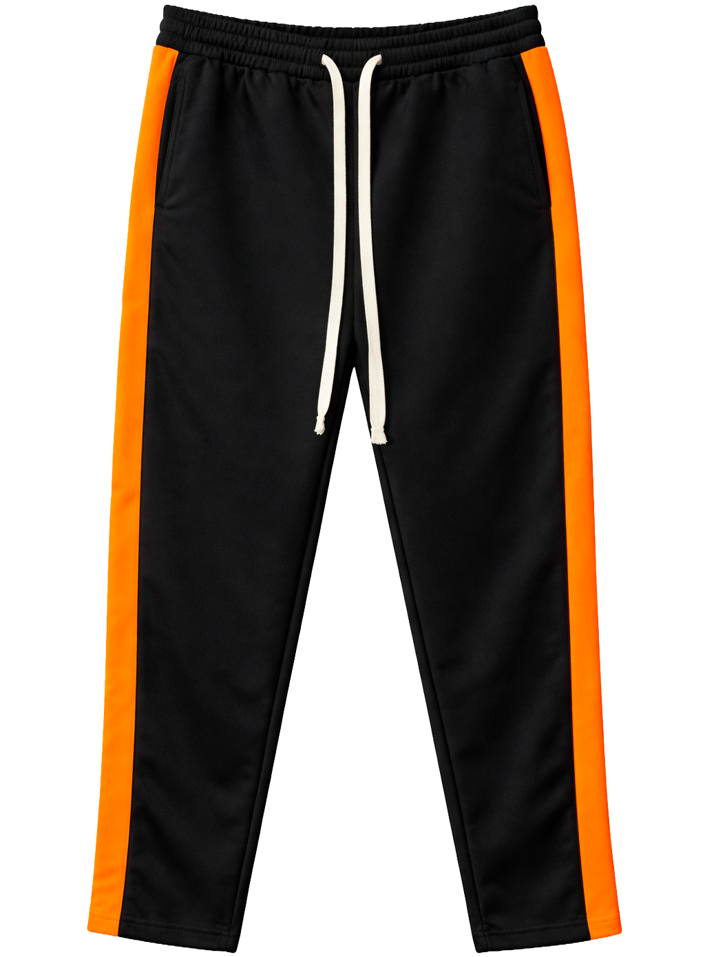 EPTM MEN'S TRACK PANTS BLACK/ORANGE - 7833