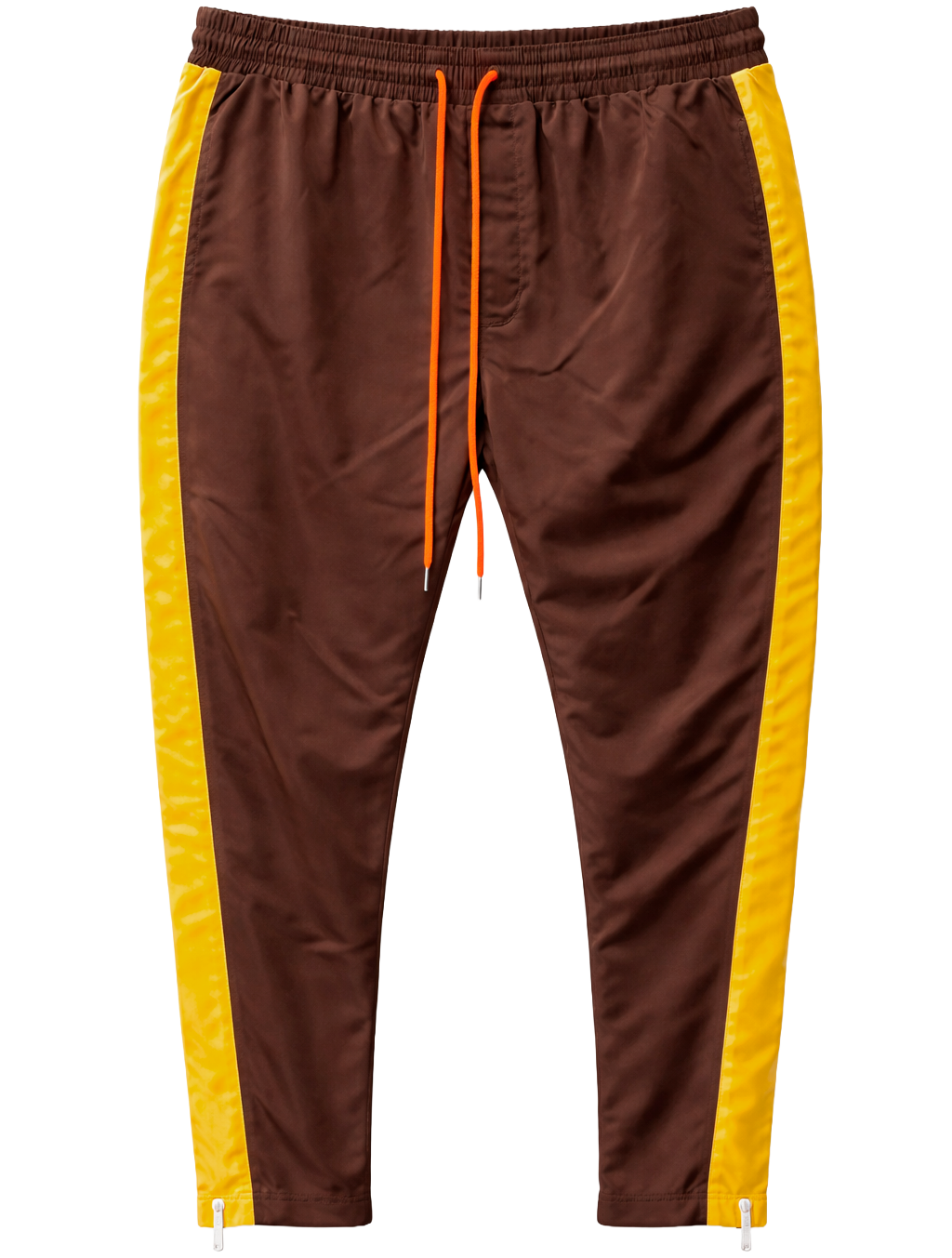 EPTM MEN'S NYLON TRACK PANTS BROWN - EP9994