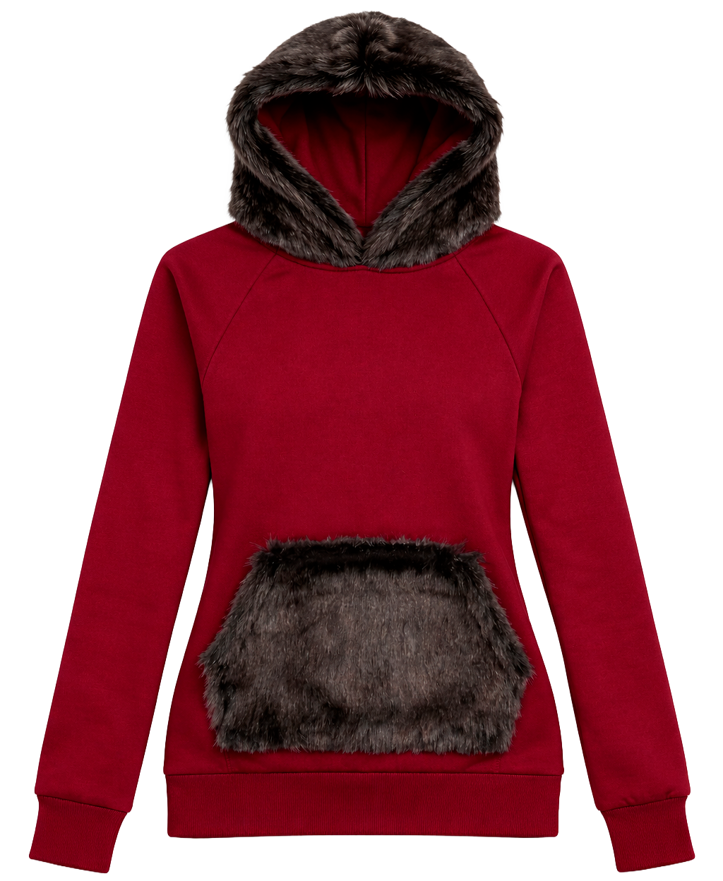 RIFLESSI WOMENS HOODIE BURGUNDY - WJT-72