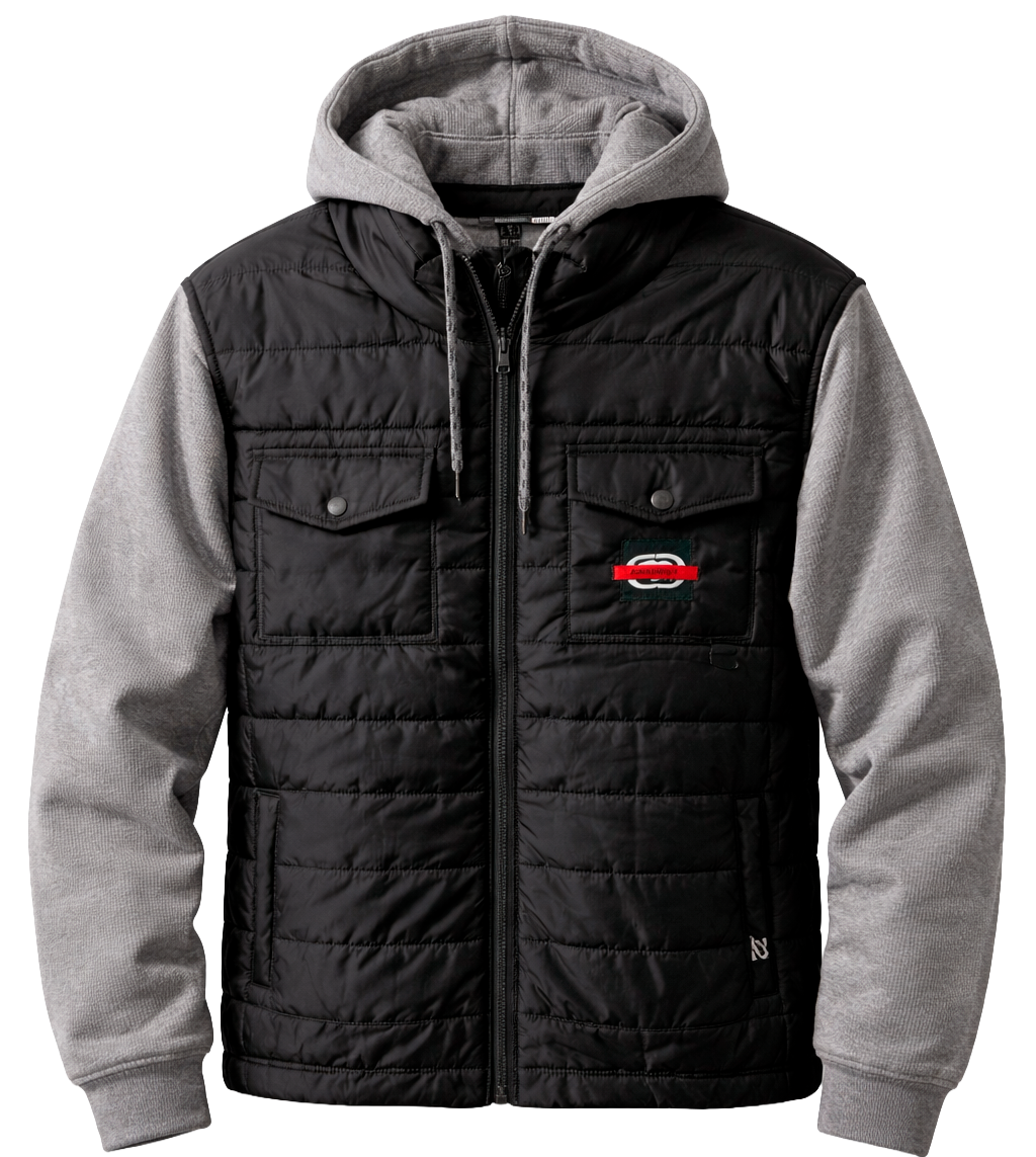 ECKO UNLTD HYBRID HOODIE JACKET BLACK - EO34O517