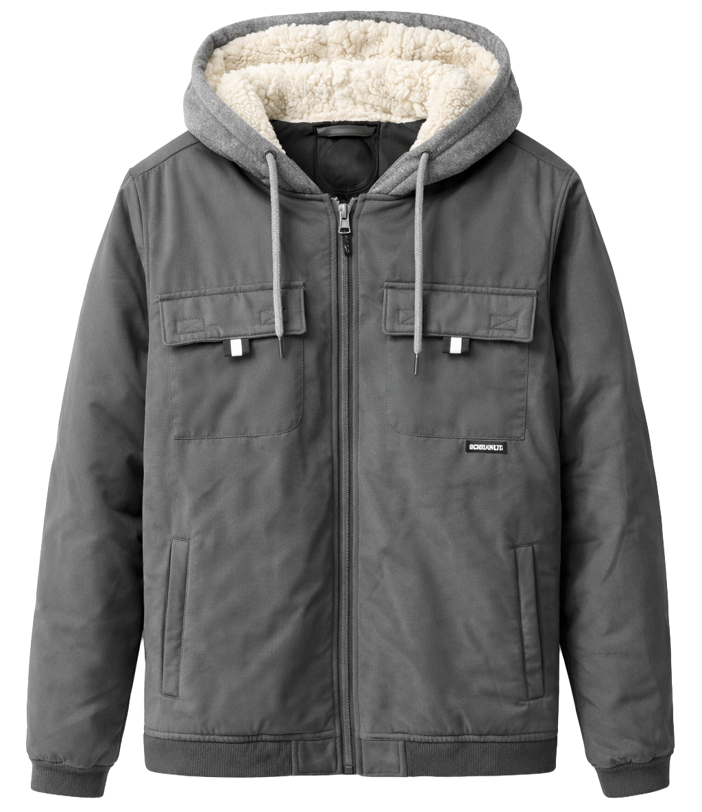 ECKO UNLTD SHERPA HOODIE JACKET MAGNET - EO34O619