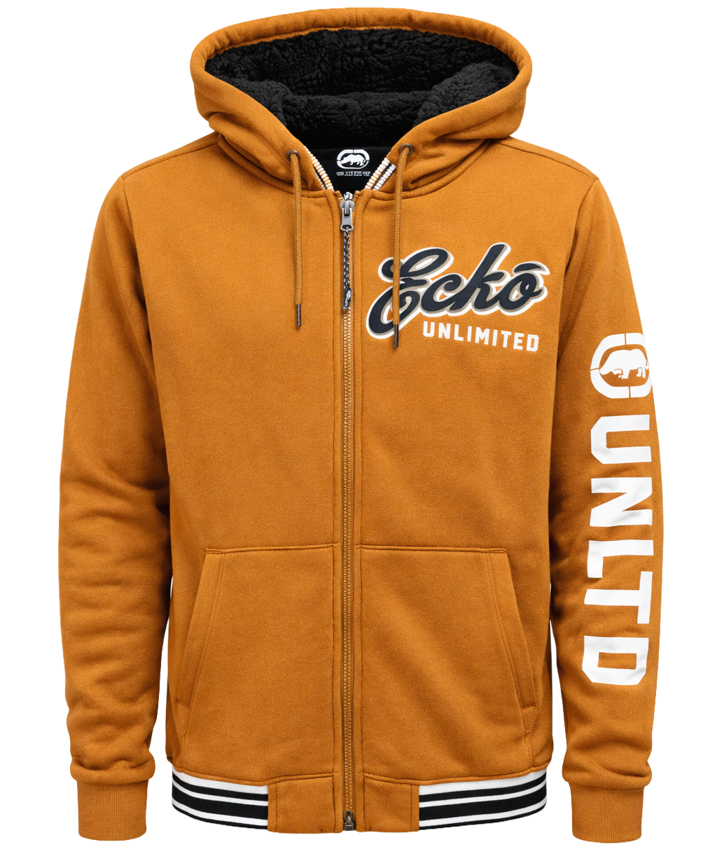 ECKO UNLTD SHERPA HOODIE VARSITY JACKET TIMS - EO34O665A