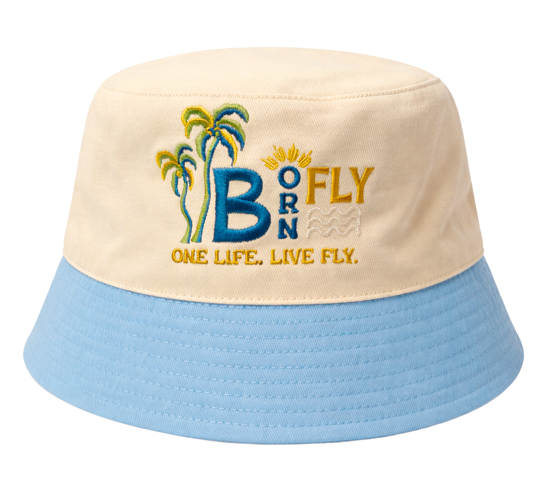 BORN FLY CLASSIC BUCKET HAT BLUE - 2405X5017