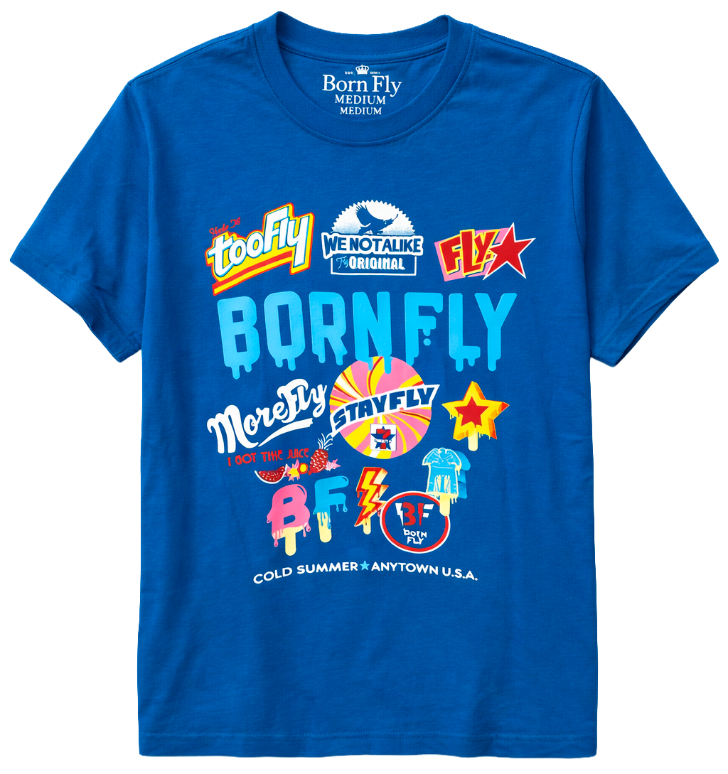 BORN FLY ASSORTED GRAPHIC T-SHIRT ASST - BFSSTA
