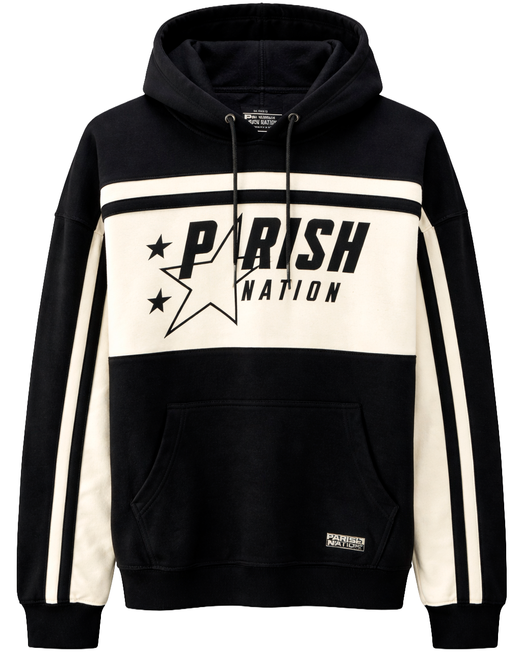 PARISH NATION PLUS SIZE HOODIE BLACK - N07H2721
