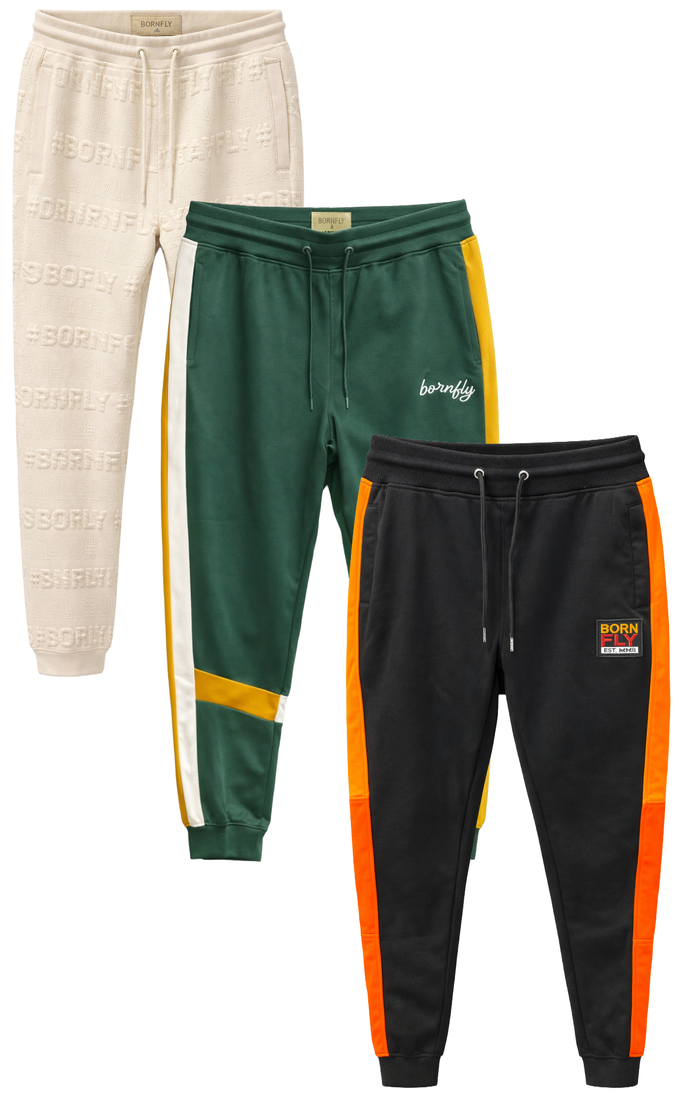 BORN FLY ASSORTED JOGGER PANTS ASST - BFJGRA