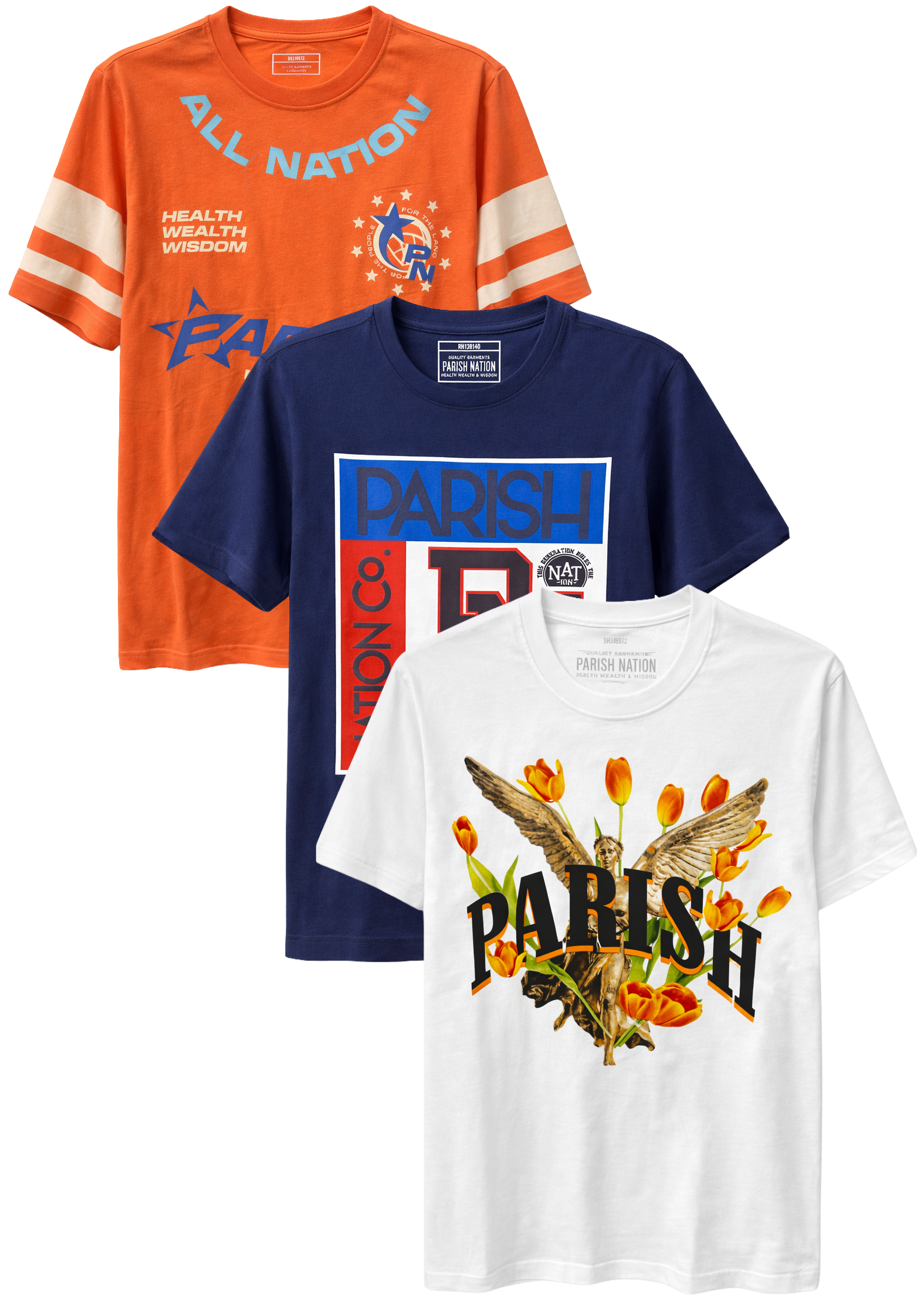 PARISH NATION ASSORTED GRAPHIC T-SHIRT ASST - PNSSTA