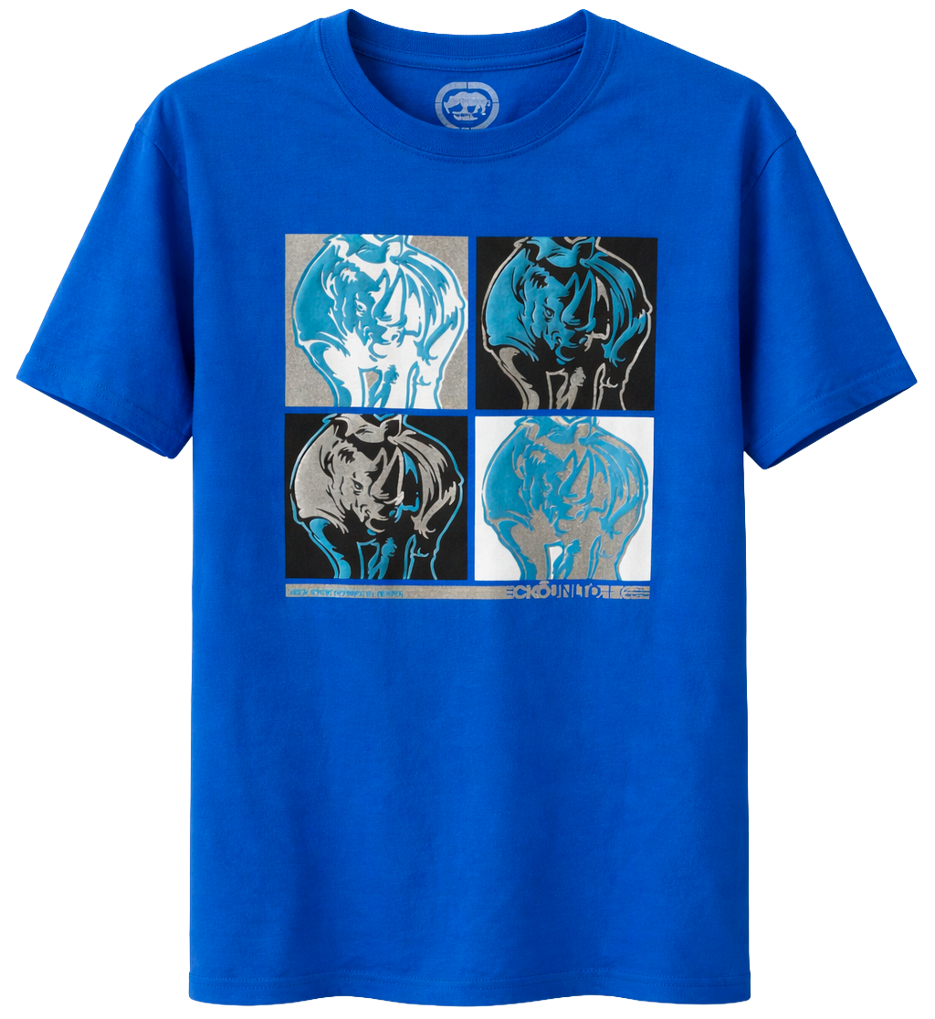 ECKO UNLTD S/S GRAPHIC T-SHIRT ATHLETIC BLUE - EU315T51