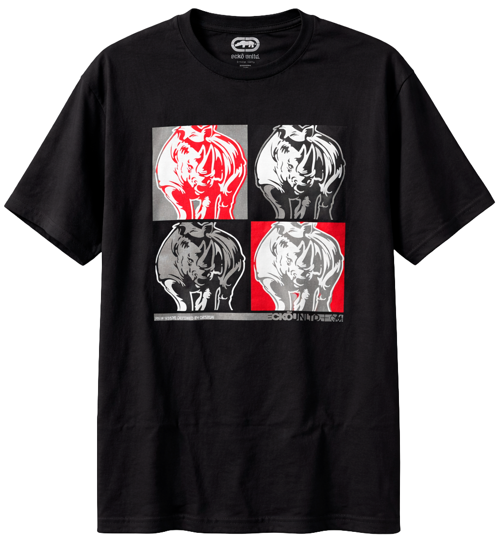 ECKO UNLTD S/S GRAPHIC T-SHIRT BLACK - EU315T51