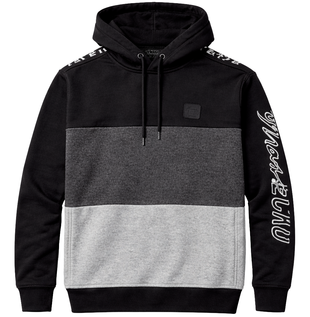 MARC ECKO CUT & SEW FLEECE HOODIE BLACK - MK8H0133