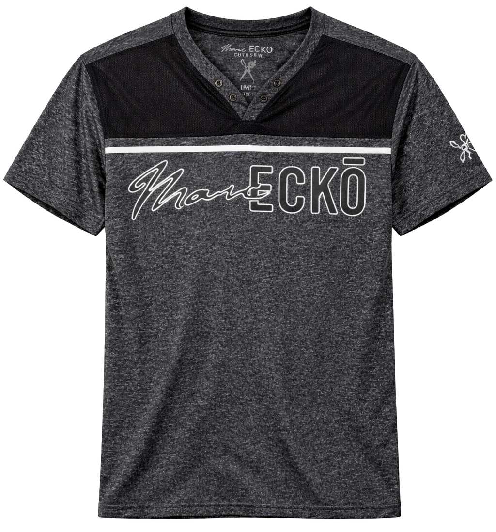 MARC ECKO CUT & SEW T-SHIRT MARLED BLACK - MK8EO555S4