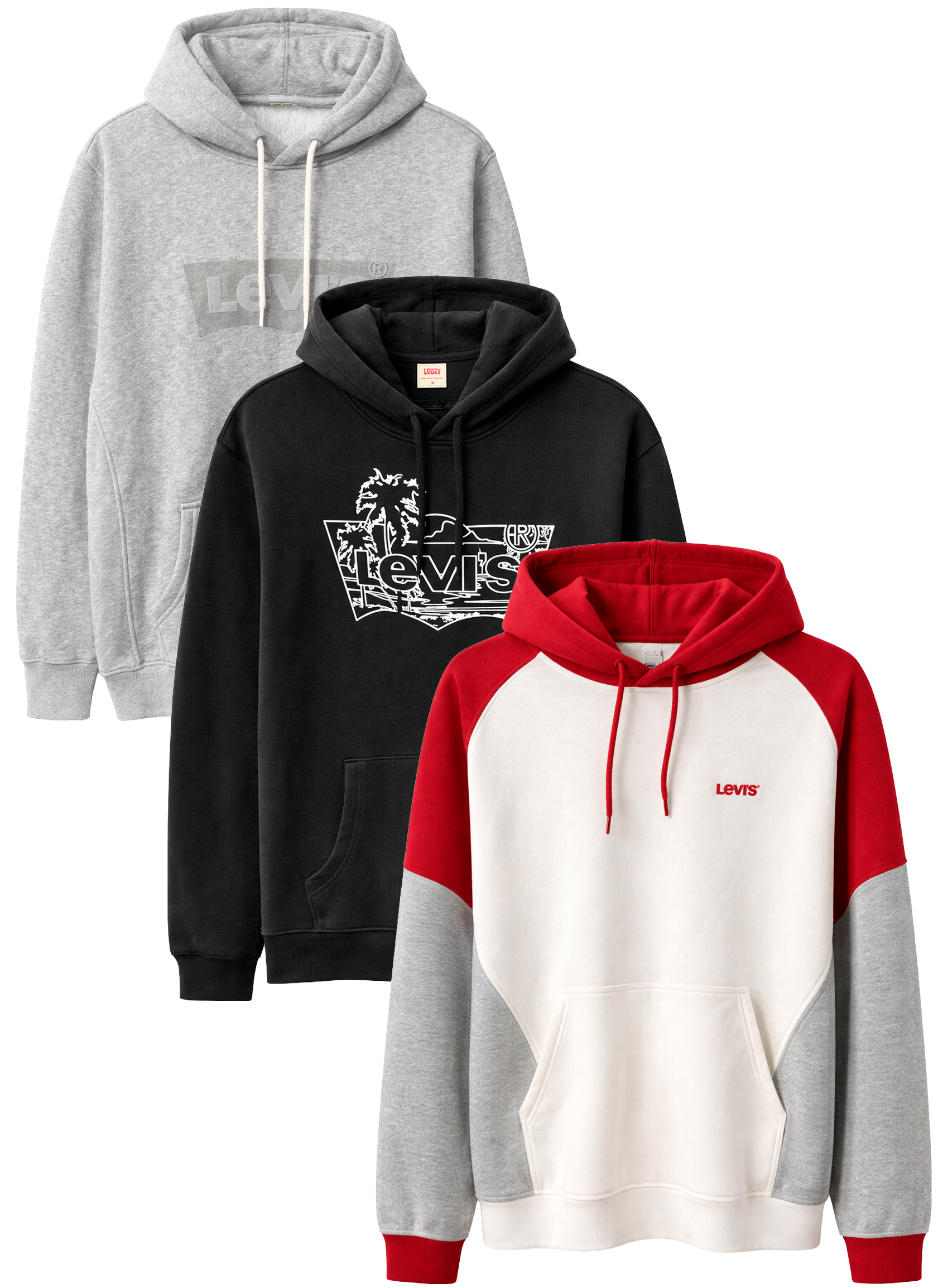 LEVIS ASSORTED GRAPHIC HOODIES ASST - LVSHD26