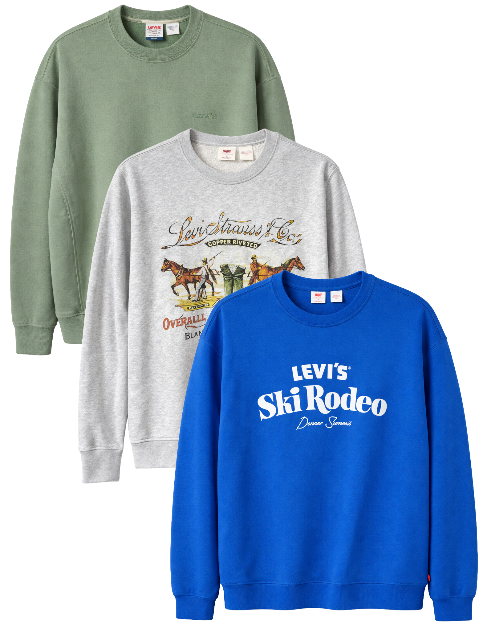 LEVIS ASSORTED GRAPHIC CREWNECKS ASST - LVSCRW26 - Steal Deal 