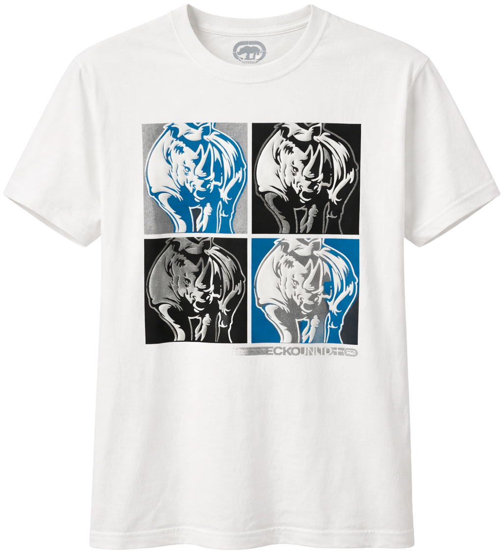ECKO UNLTD S/S GRAPHIC T-SHIRT WHITE - EU315T51