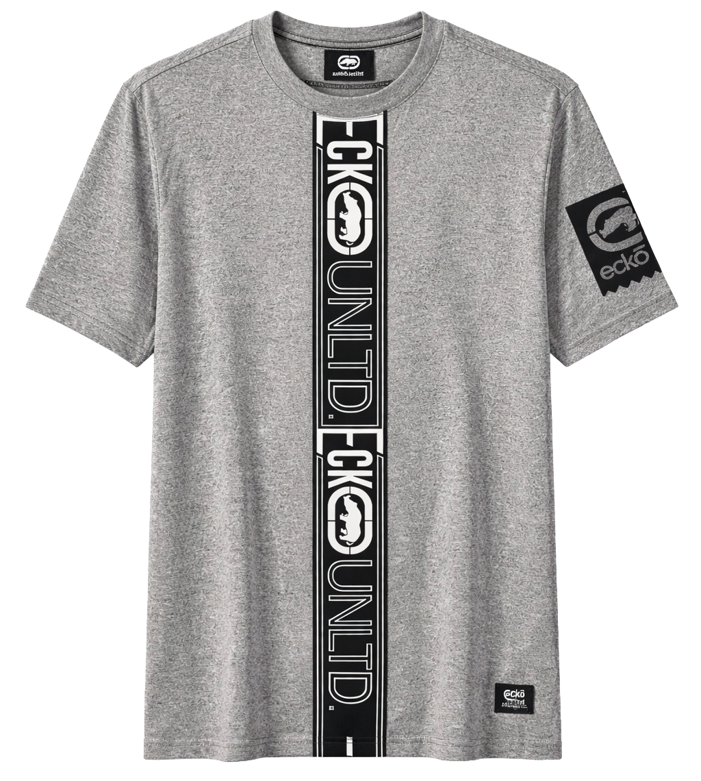 ECKO UNLTD S/S KNIT T-SHIRT GREY MARLED - EO14K1520B