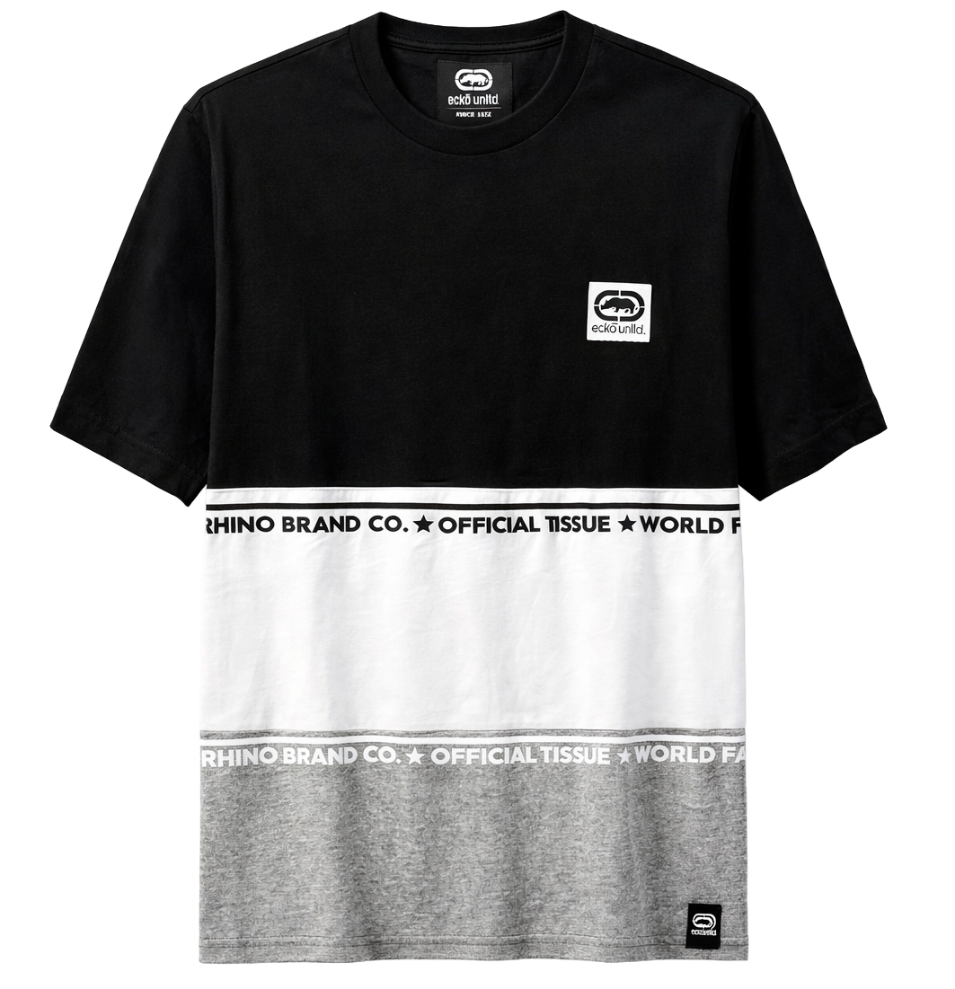 ECKO UNLTD S/S KNIT T-SHIRT BLACK - EO14K1517B