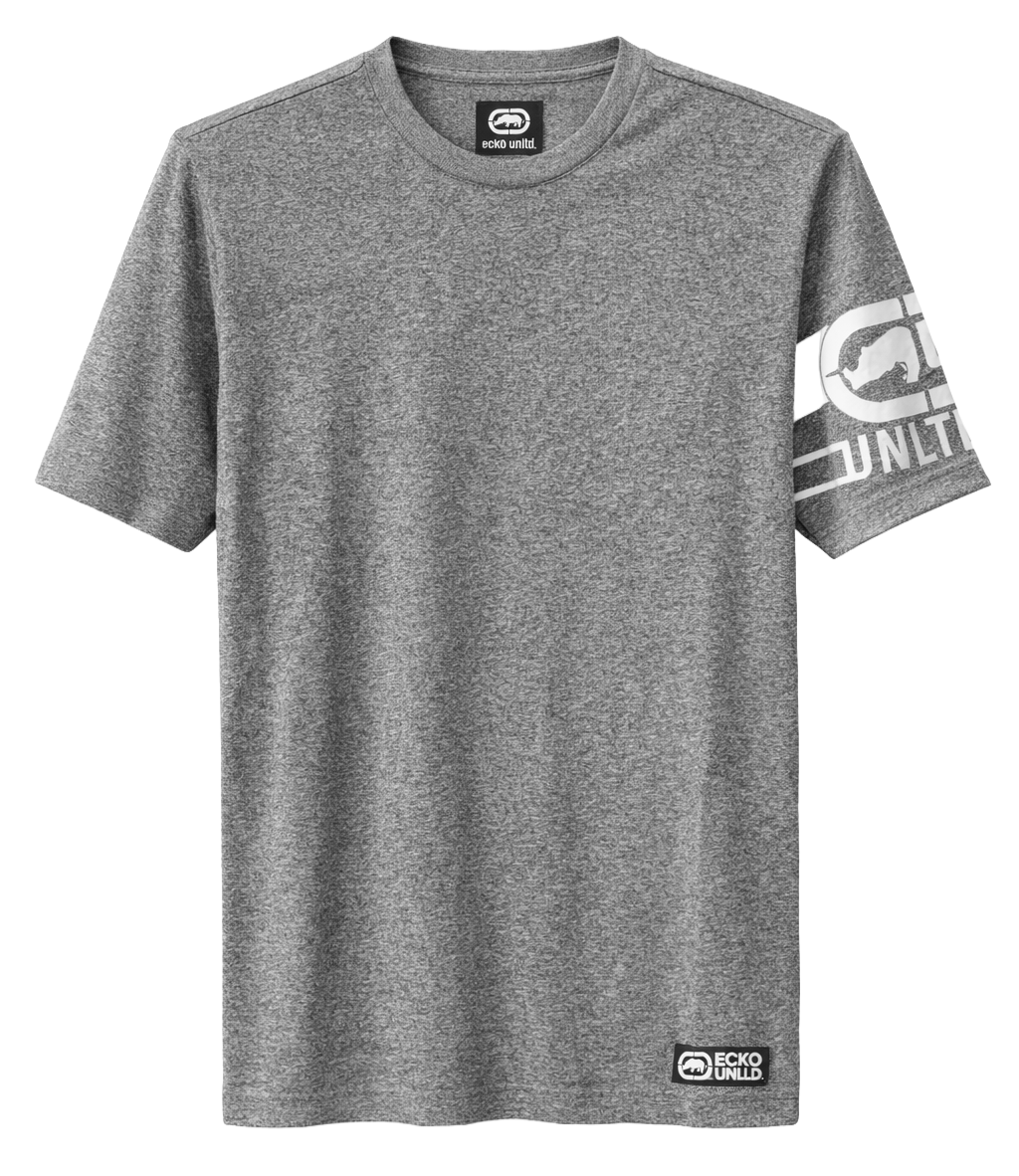 ECKO UNLTD S/S KNIT T-SHIRT GREY MARLED - EO14K1468