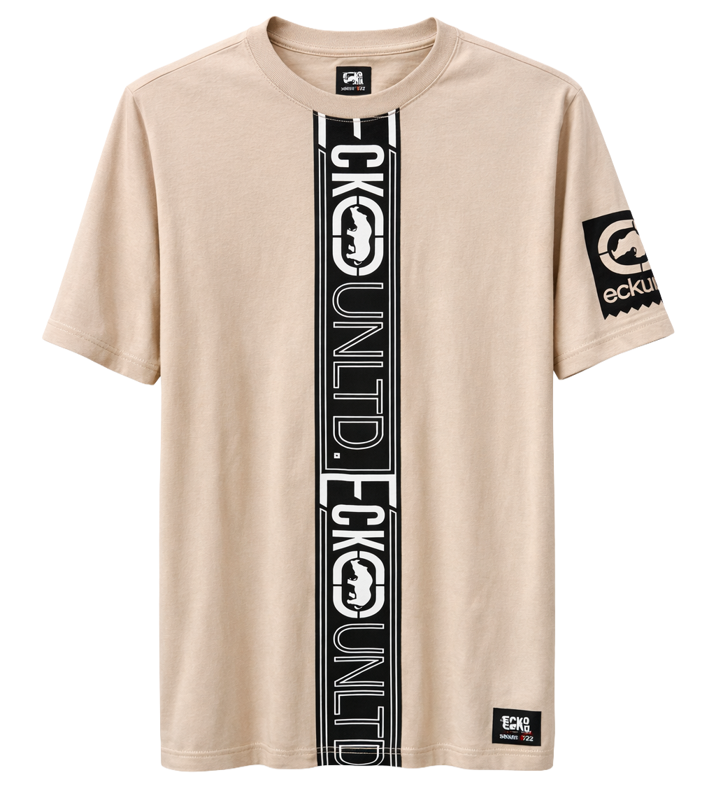 ECKO UNLTD S/S KNIT T-SHIRT TAUPE - EO14K1520B