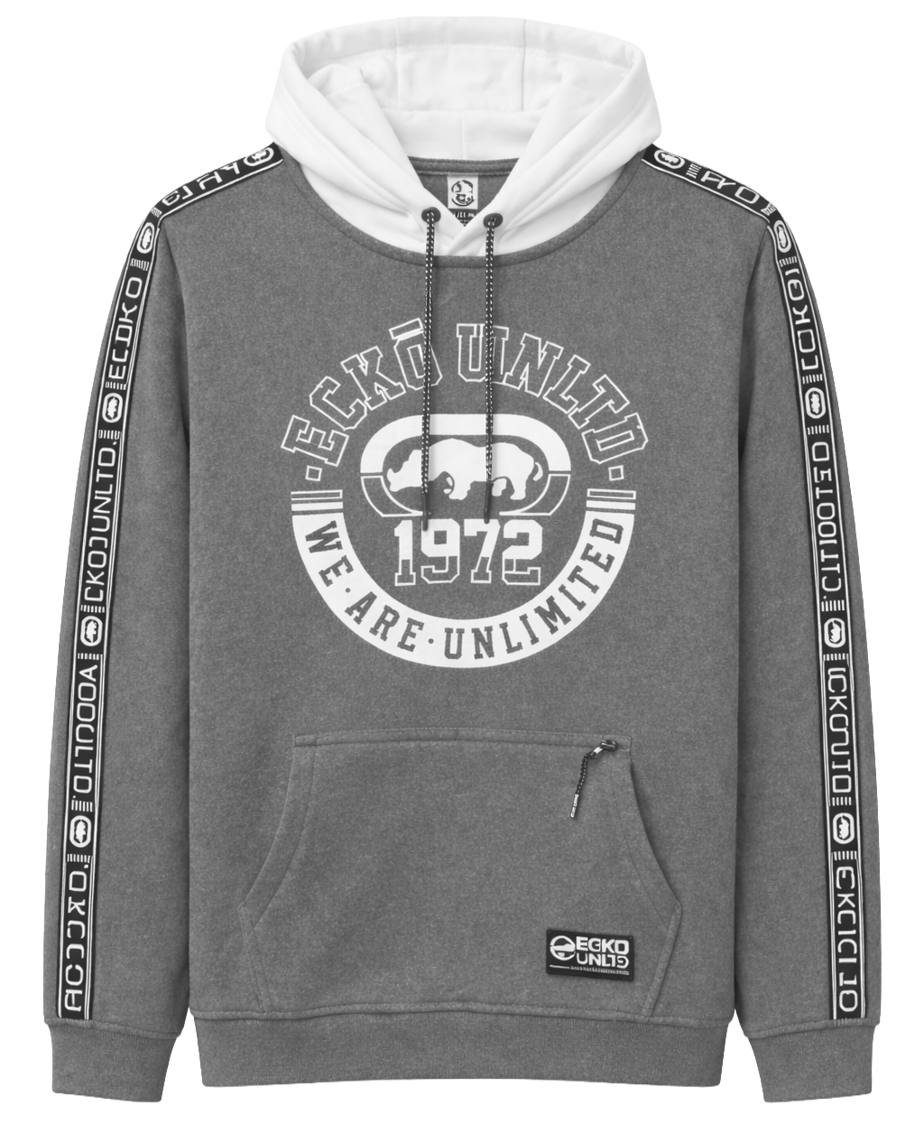 ECKO UNLTD FLEECE HOODIE GREY MARLED - EO14H1098
