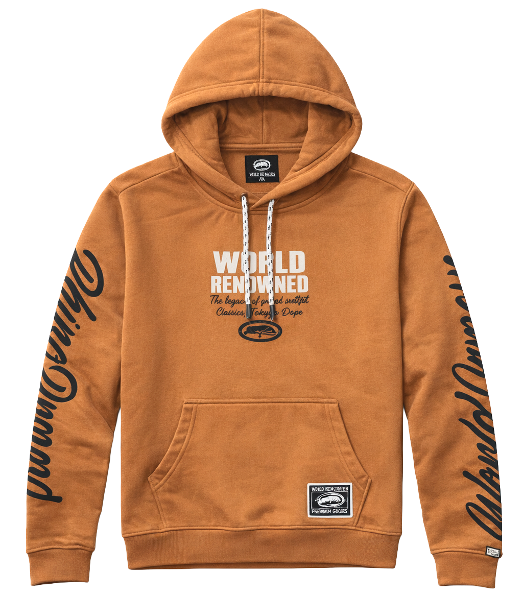 ECKO UNLTD FLEECE HOODIE BROWN - EO34H1274