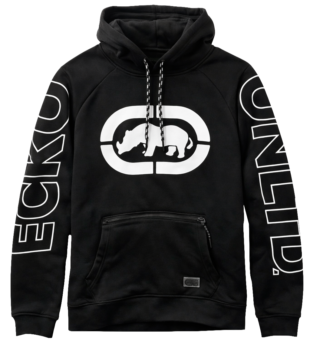 ECKO UNLTD FLEECE HOODIE BLACK - EO34H1141
