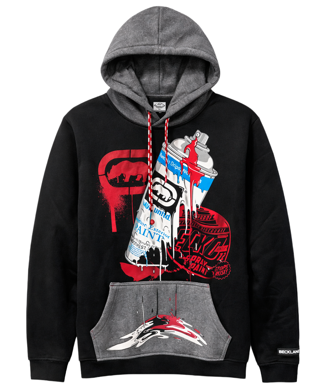 ECKO UNLTD FLEECE HOODIE BLACK - EO34H1230