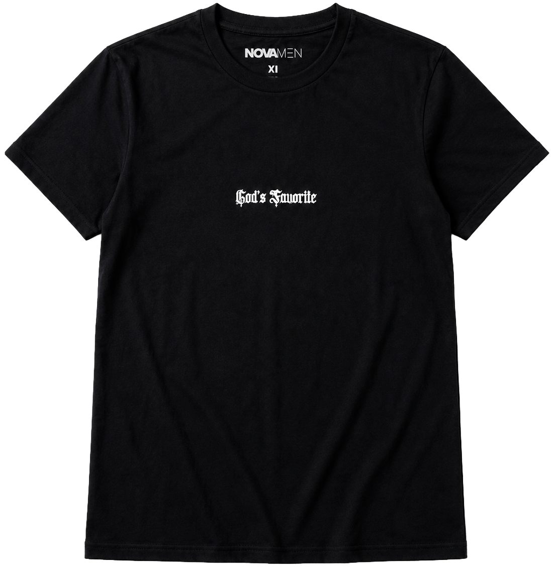 LICENSED FASHION NOVA MEN T-SHIRT BLACK - GODS FAV