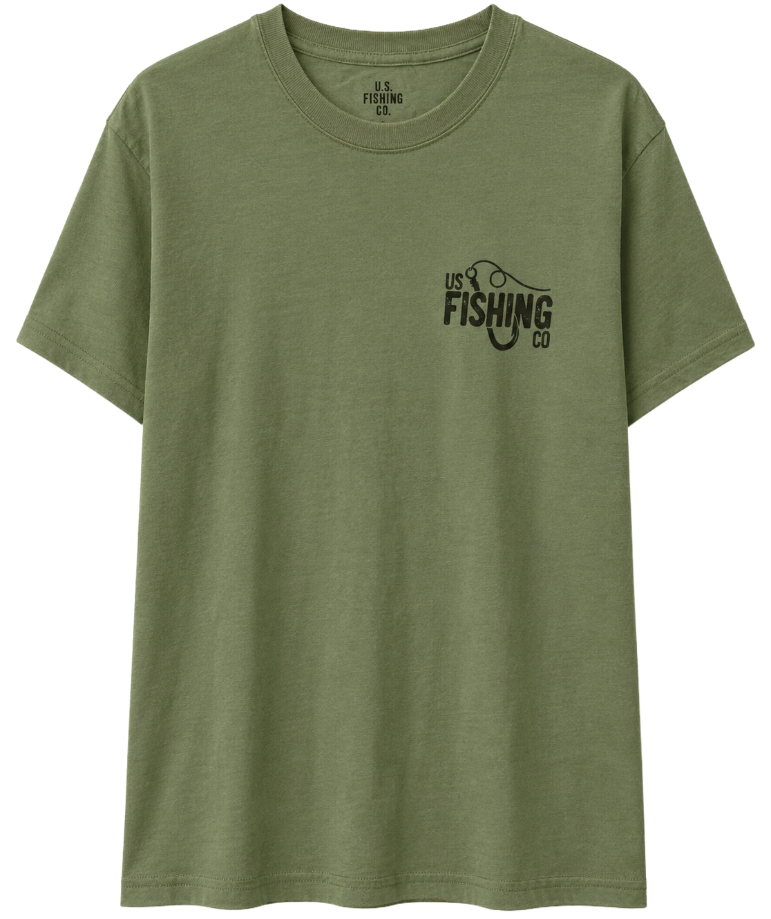 LICENSE GRAPHIC T-SHIRT GREEN - U.S FISHING