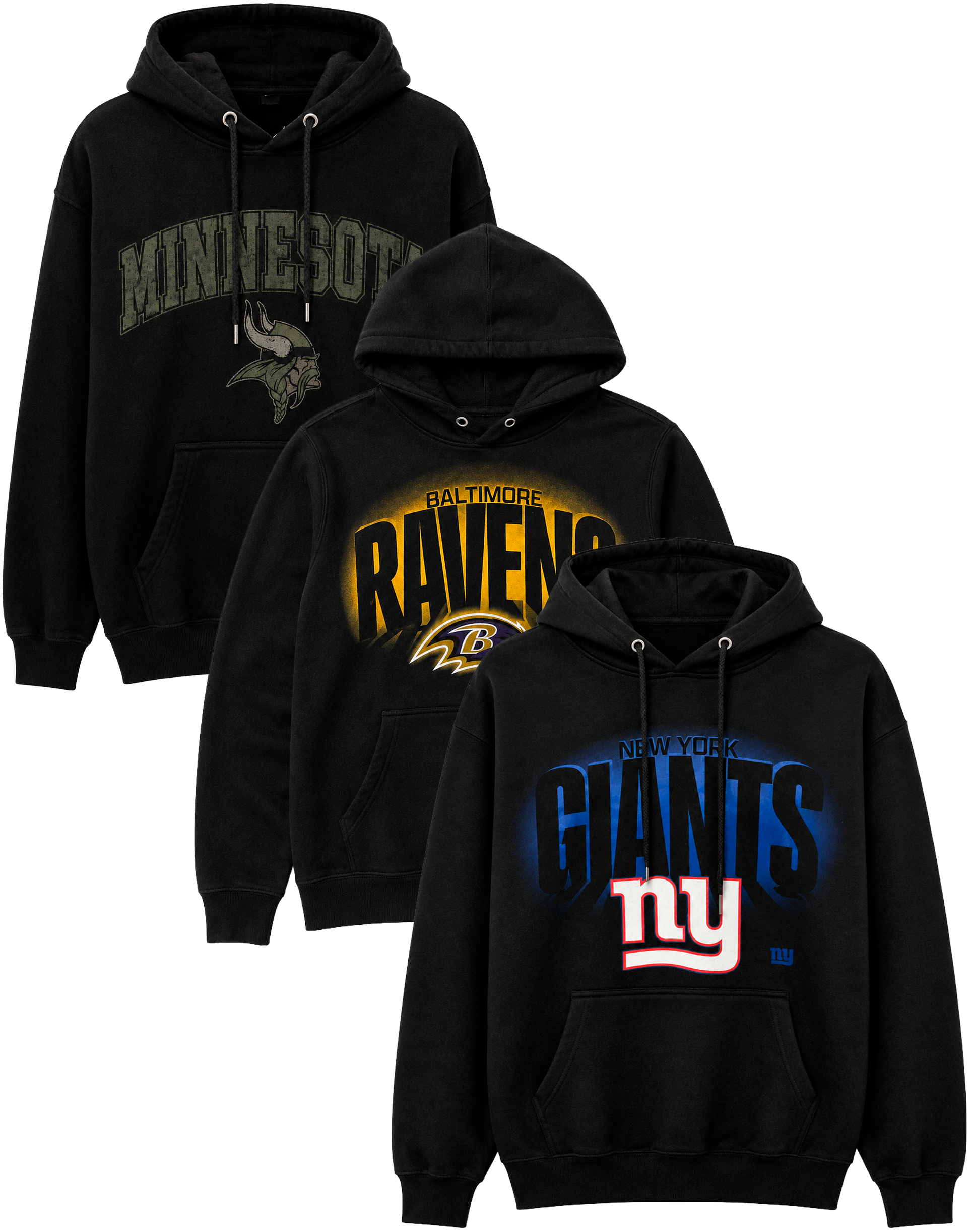 LICENSED NFL ASSORTED TEAMS FLEECE HOODIES ASST - NFLHDA