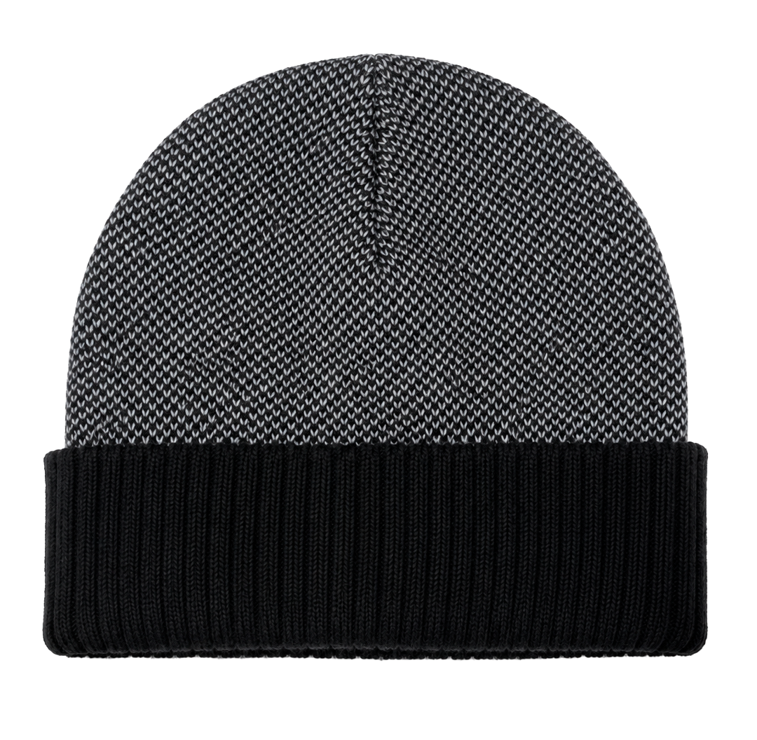 KNITTED CUFF BEANIE BLACK - GE42100080309BJ