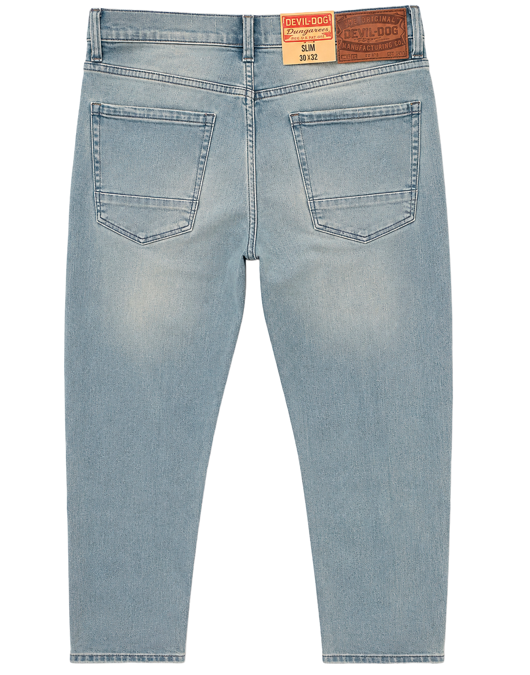 DEVIL DOG DUNGAREES DENIM JEANS LT INDIGO - STONEVILLE