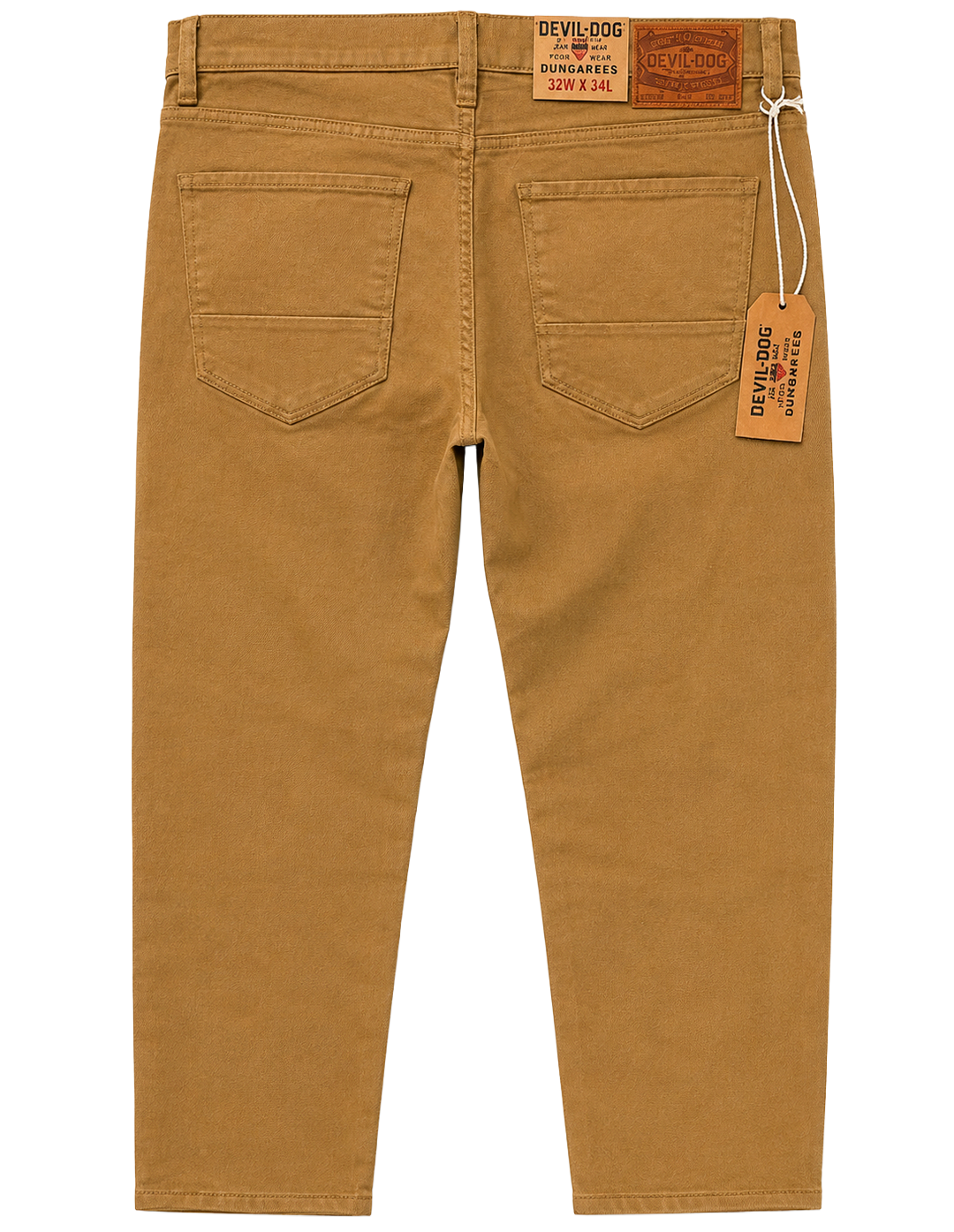 DEVIL DOG DUNGAREES DENIM JEANS KHAKI - UNION