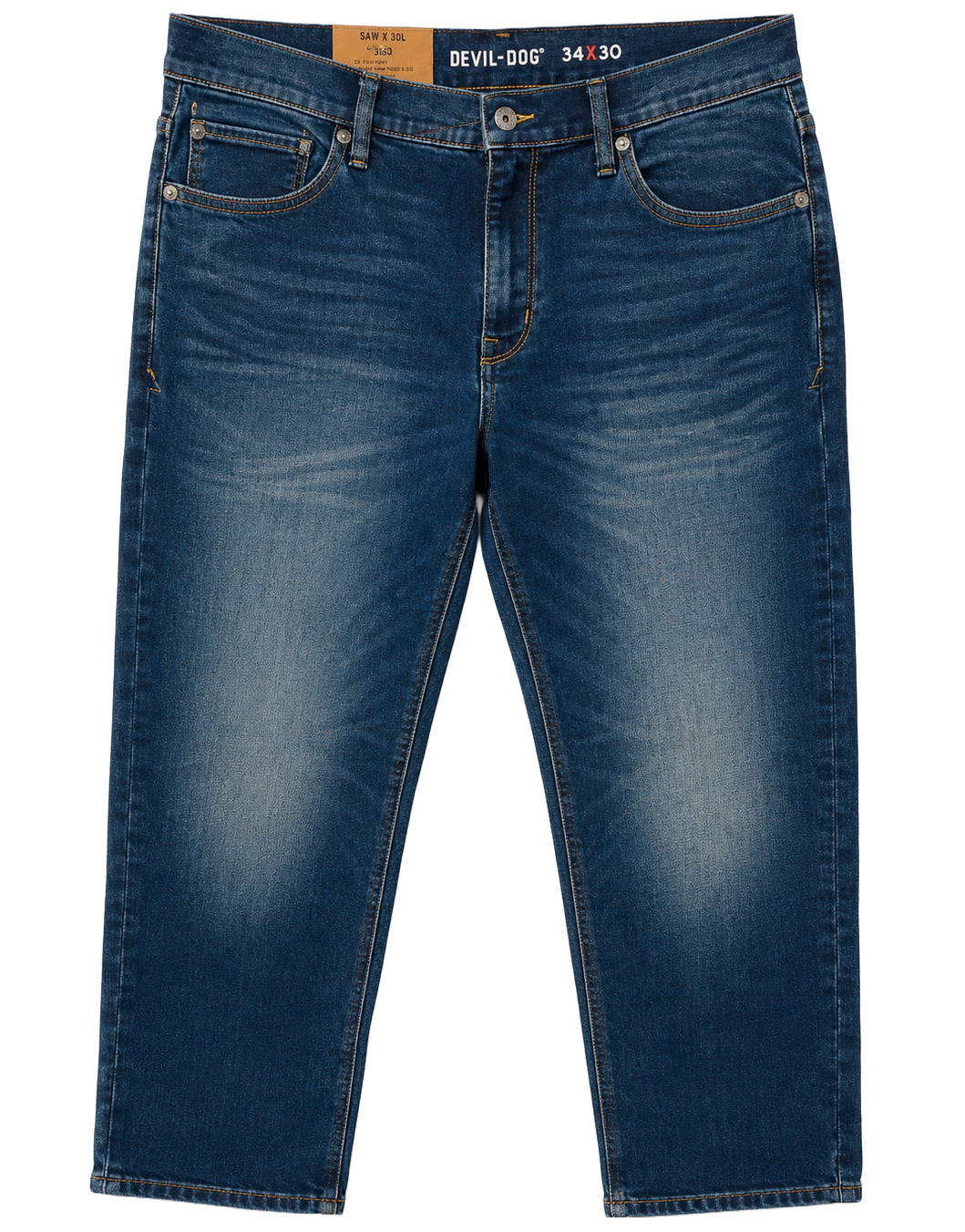 DEVIL DOG DUNGAREES DENIM JEANS INDIGO - RAEFORD