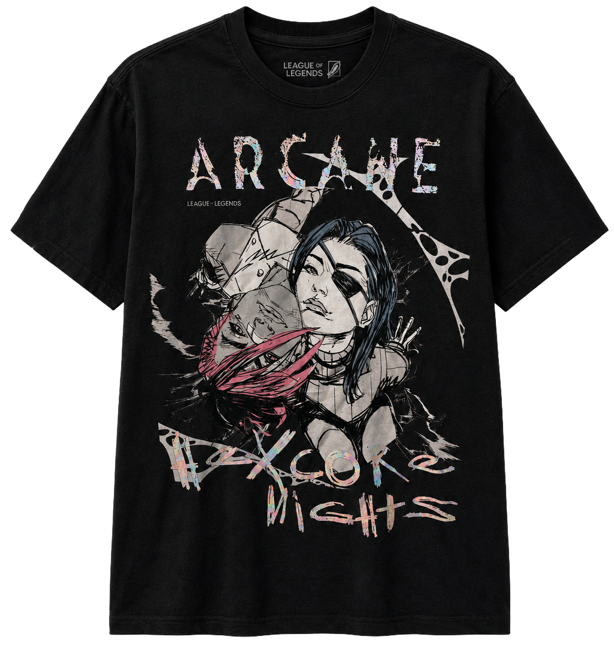 LICENSED MUSIC ARCANE T-SHIRT CARBON - 327800