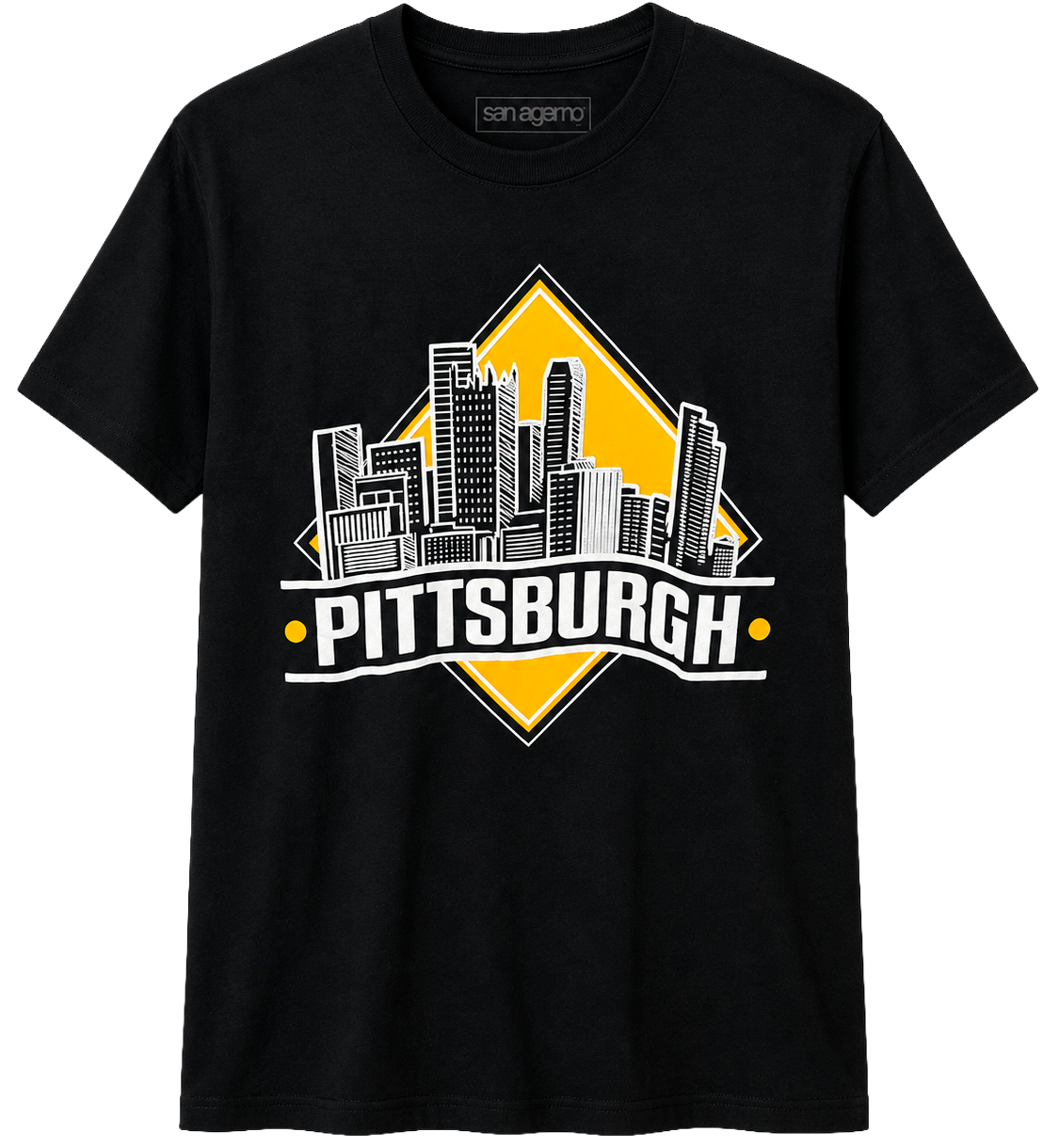 SAMEGANG PITTSBURGH T-SHIRT BLACK - SGFA23SS032