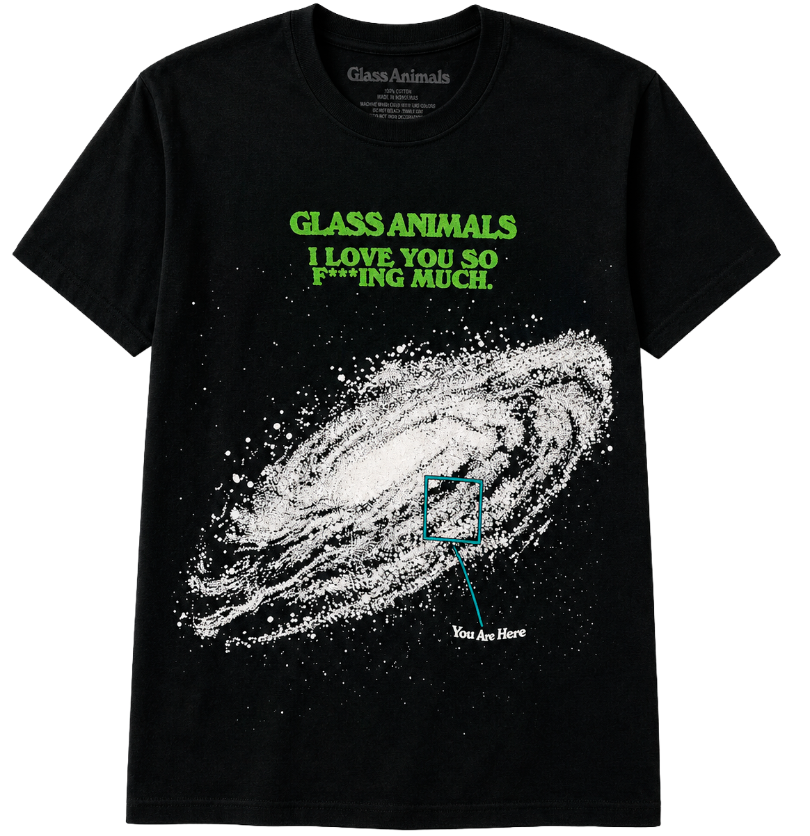 LICENSED MUSIC GLASS ANIMALS T-SHIRT BLACK - 40381000