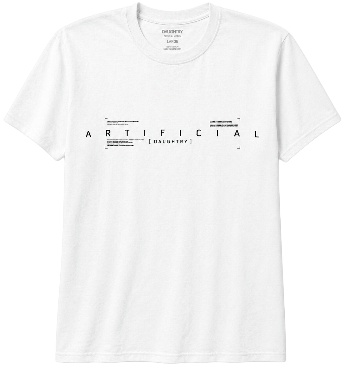 LICENSED MUSIC DAUGHTRY T-SHIRT WHITE - ARTIFICIAL