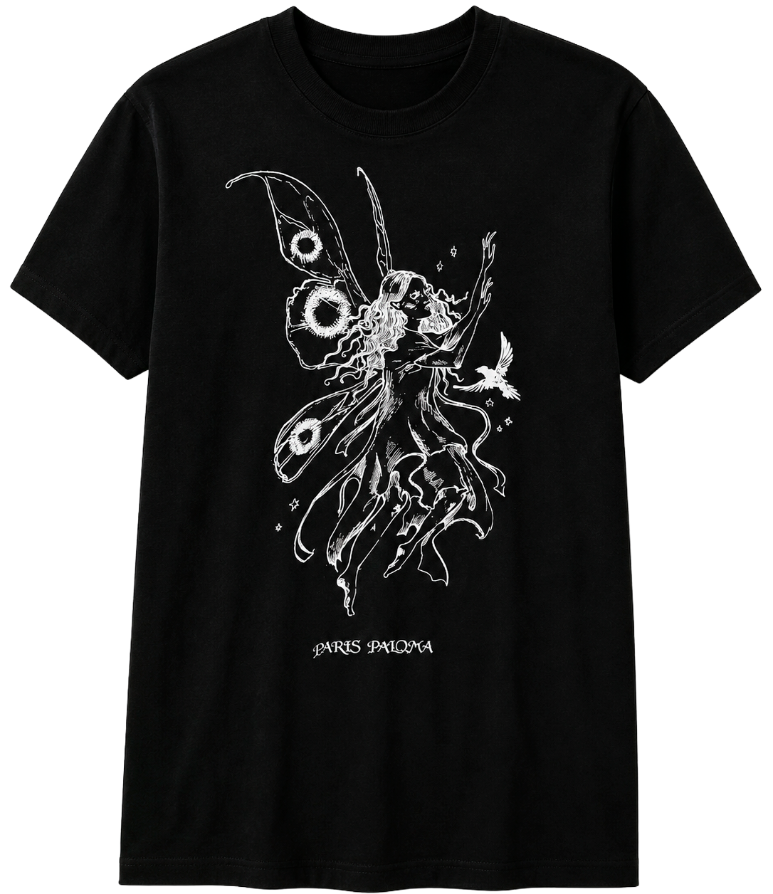 LICENSED MUSIC GRAPHIC T-SHIRT BLACK - PARIS PALOMA