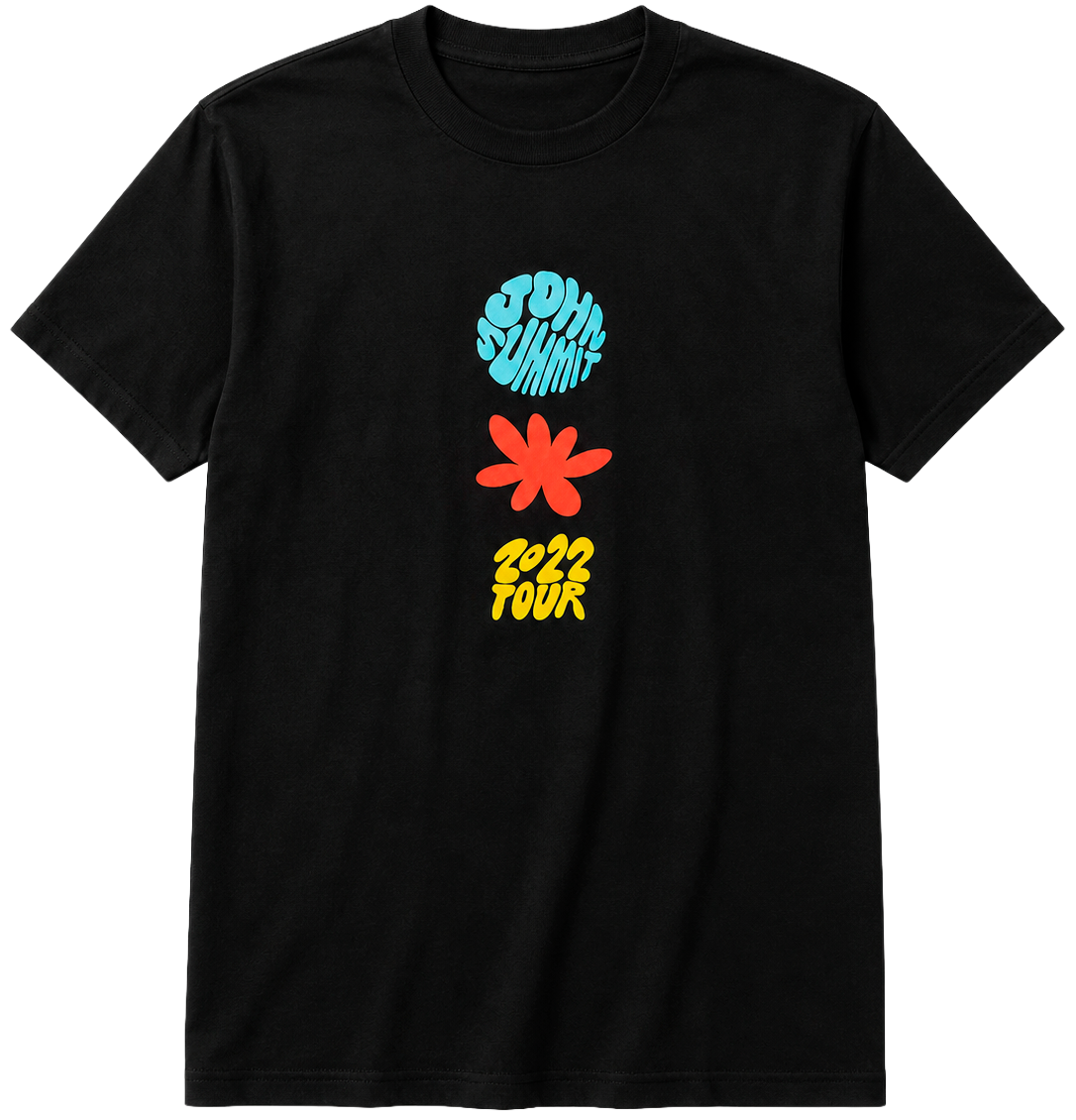 OFF THE GRID GRAPHIC T-SHIRT BLACK - JOHN SUMMIT TOUR 2022