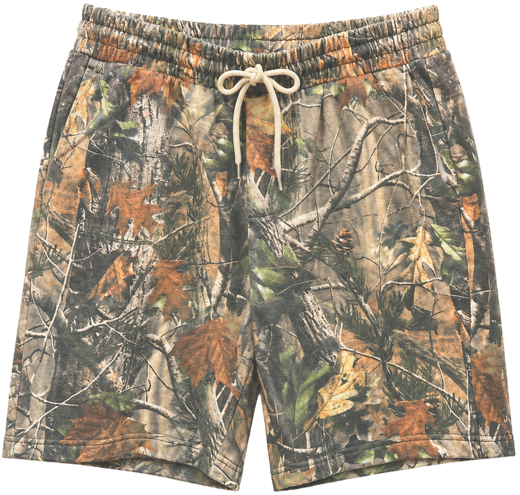 COTTON COLLECTIVE VOLLEY SHORTS VINTAGE WOOD CAMO - CCVLY420SNW